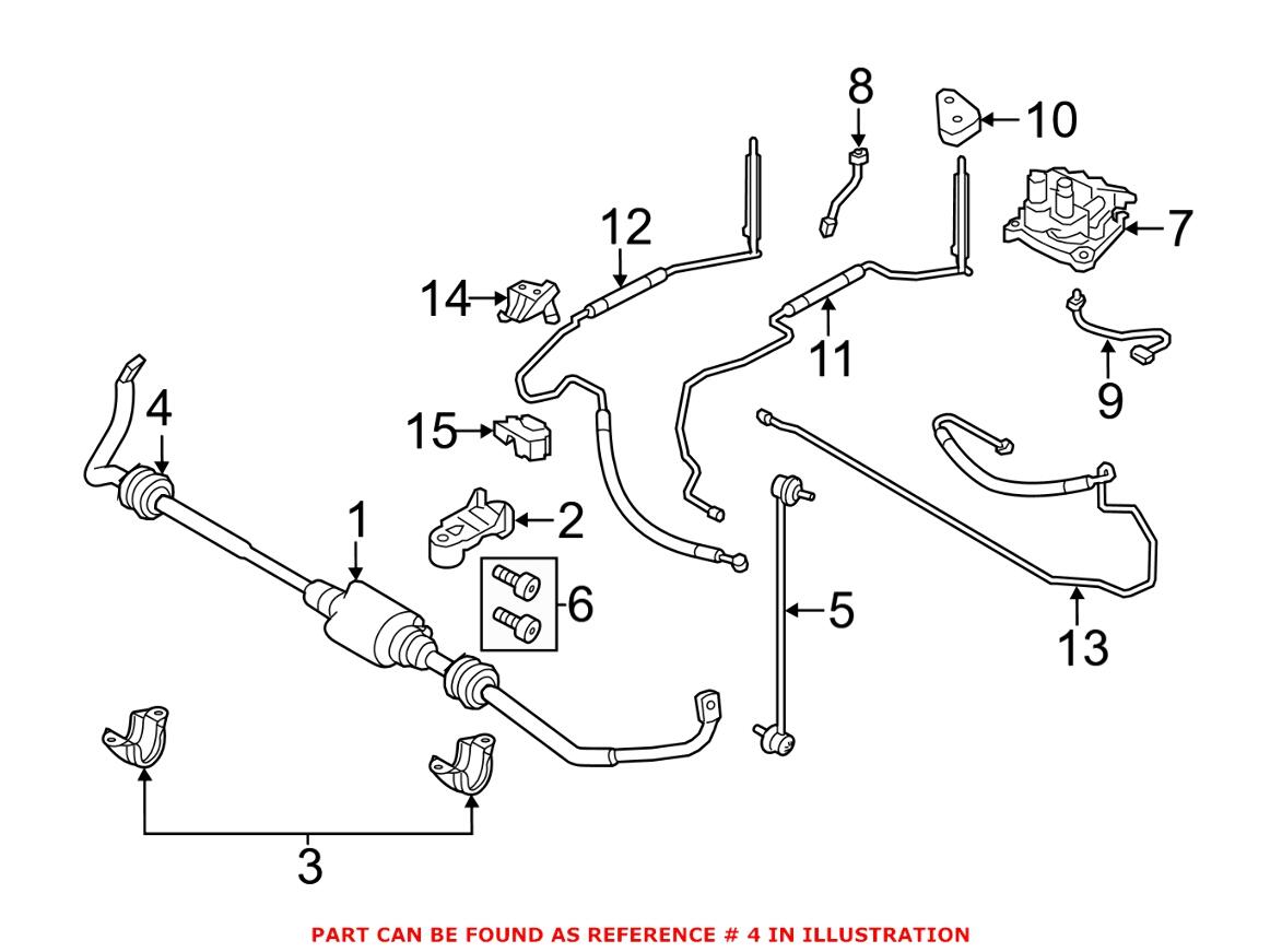 BMW Sway Bar Bushing - Front (w/ Dynamic Drive) 37116771932